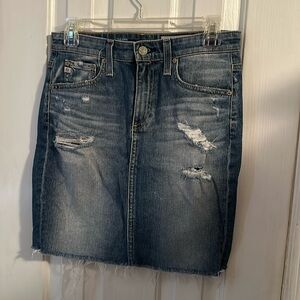 AG The Erin Pencil Denim Skirt
